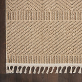 Nourison Elwood ELW06 Modern & Contemporary Machine Made Power-loomed Indoor only Area Rug Mocha 7'10" x 10'6" 99446886057