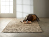 Nourison Calvin Klein Riverstone CK940 Contemporary Handmade Woven Indoor Area Rug Mocha 5'3" x 7'5" 99446755575