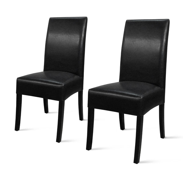 Valencia Bonded Leather Dining Chair Set of 2 - Stylish, Modern Design for Any Dining Room Decor