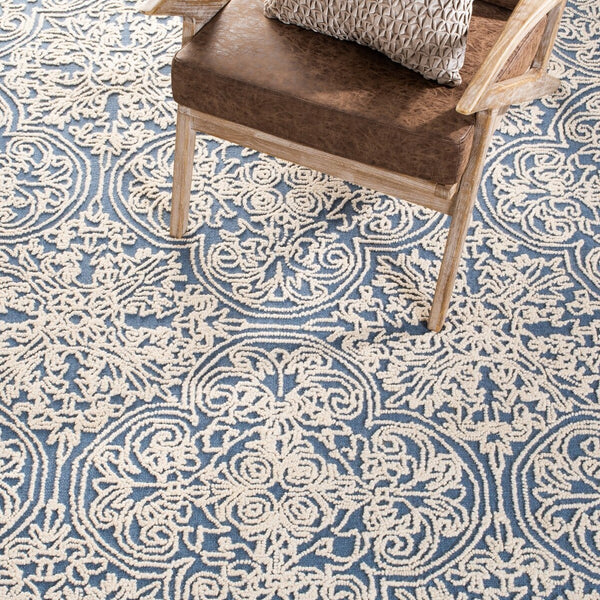 Safavieh Trace 101 Hand Tufted Wool and Cotton with Latex Rug TRC101B-3