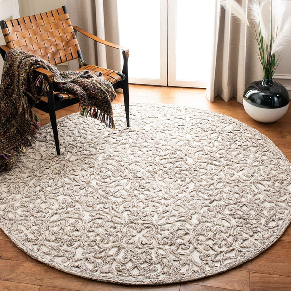 Safavieh Trace 103 Hand Tufted Wool and Cotton with Latex Rug TRC103T-3