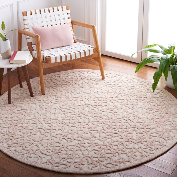 Safavieh Trace 103 Hand Tufted Wool and Cotton with Latex Rug TRC103U-6SQ