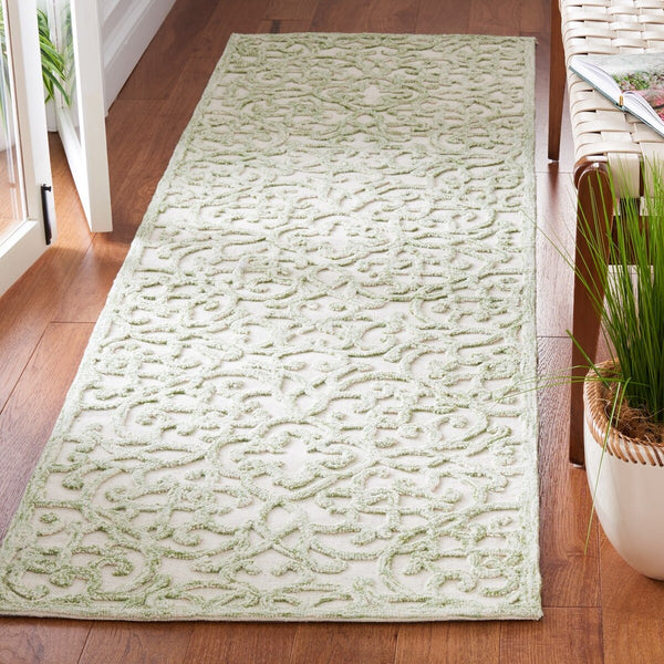 Safavieh Trace 103 Hand Tufted Wool and Cotton with Latex Rug TRC103Y-6SQ