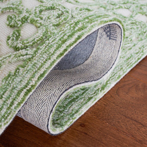 Safavieh Trace 103 Hand Tufted Wool and Cotton with Latex Rug TRC103Y-6SQ