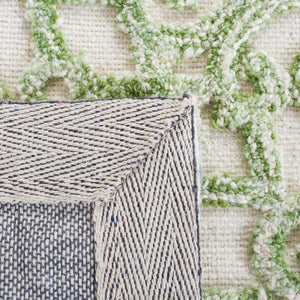 Safavieh Trace 103 Hand Tufted Wool and Cotton with Latex Rug TRC103Y-6SQ