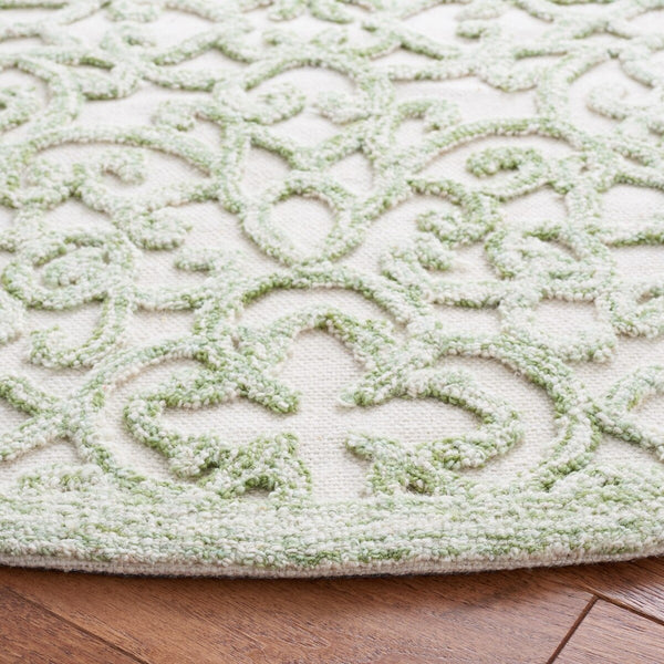 Safavieh Trace 103 Hand Tufted Wool and Cotton with Latex Rug TRC103Y-6SQ