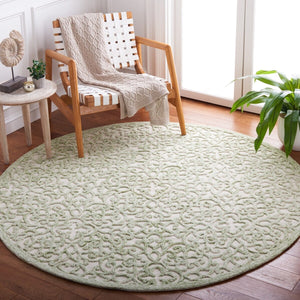 Safavieh Trace 103 Hand Tufted Wool and Cotton with Latex Rug TRC103Y-6SQ