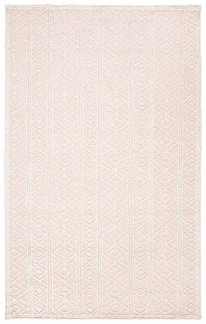 Trace 214 Contemporary Hand Tufted 65% Wool, 25% Viscose, 10% Nylon Rug Beige / Pink