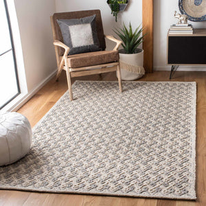 Trace 215 Contemporary Hand Tufted 65% Wool, 25% Viscose, 10% Nylon Rug Grey / Beige