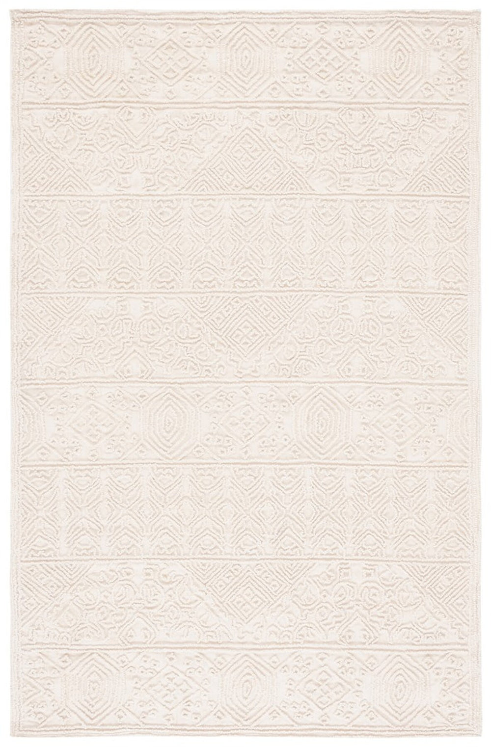 Safavieh Trace 401 Hand Tufted Wool and Cotton with Latex Bohemian Rug TRC401A-8