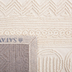 Safavieh Trace 402 Hand Tufted Wool and Cotton with Latex Bohemian Rug TRC402A-8