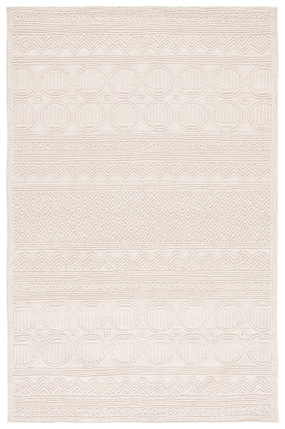 Safavieh Trace 402 Hand Tufted Wool and Cotton with Latex Bohemian Rug TRC402A-8