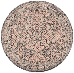 Trace 507 Transitional Hand Tufted 100% Wool Pile Rug Black / Red