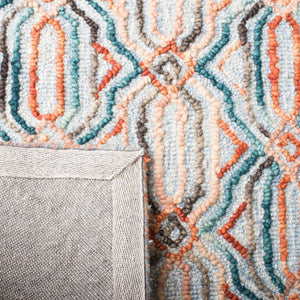 Trace 511 Contemporary Hand Tufted 100% Wool Pile Rug Light Blue / Blue