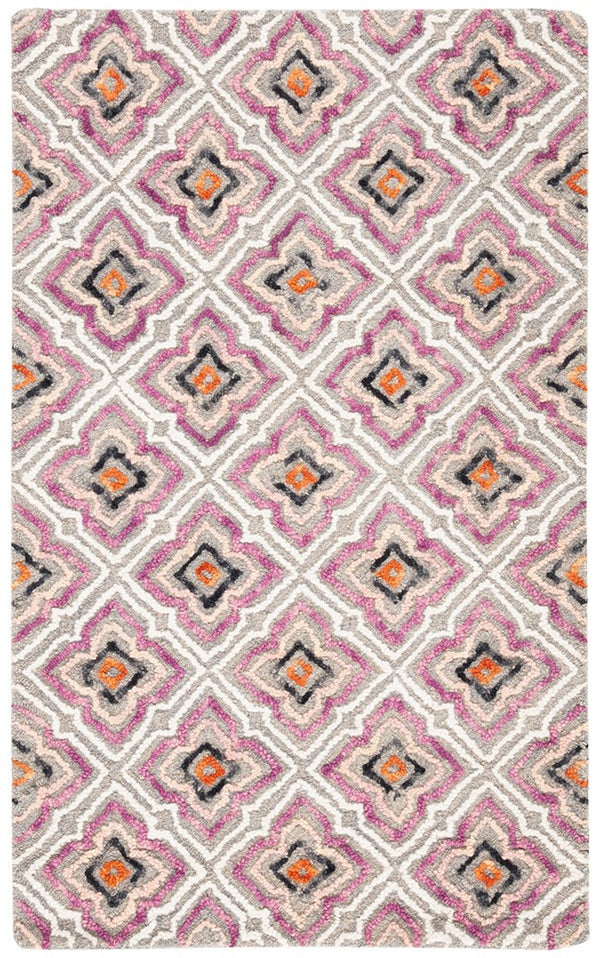 Trace 512 Contemporary Hand Tufted 100% Wool Pile Rug Aqua / Ivory