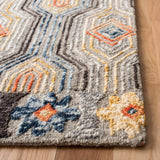 Trace 515 Contemporary Hand Tufted 100% Wool Pile Rug Grey / Blue