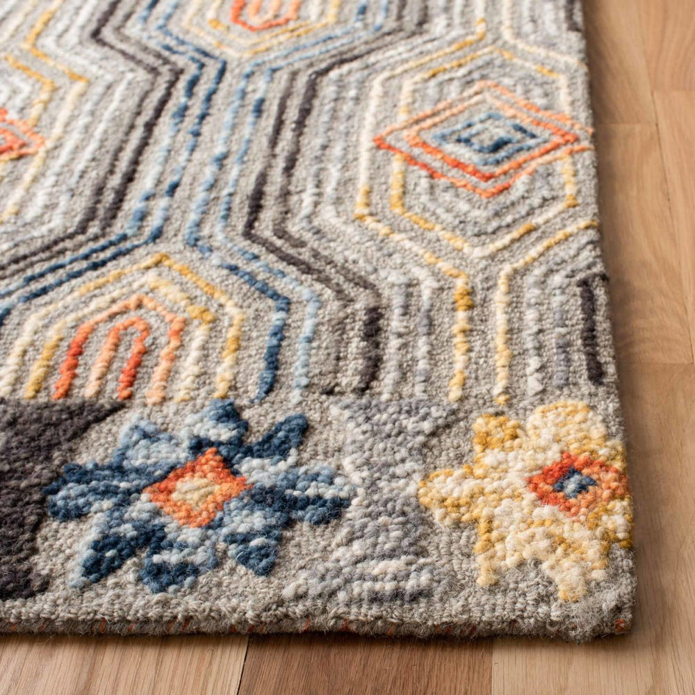 Safavieh Trace 515 Hand Tufted Wool and Cotton Contemporary Rug TRC515F-8SQ