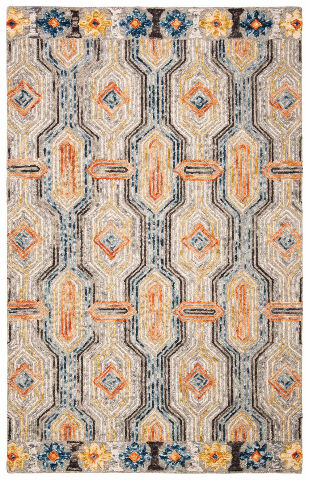 Safavieh Trace 515 Hand Tufted Wool and Cotton Contemporary Rug TRC515F-8SQ