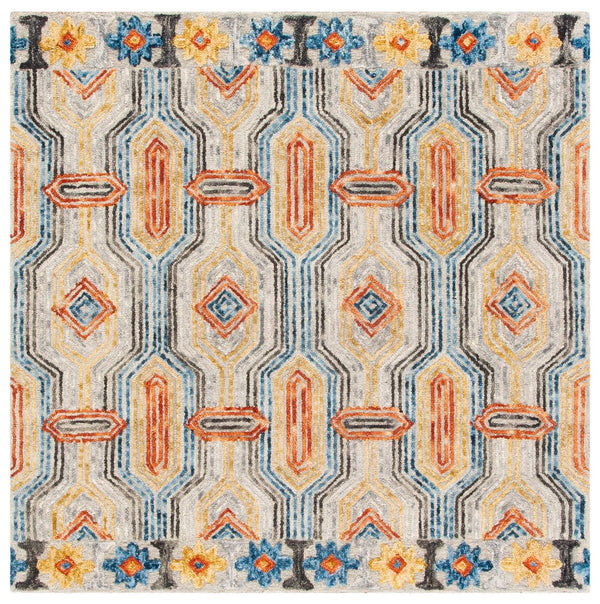 Safavieh Trace 515 Hand Tufted Wool and Cotton Contemporary Rug TRC515F-8SQ