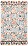 Trace 522 Contemporary Hand Tufted 100% Wool Pile Rug Ivory / Light Blue