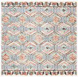 Trace 522 Contemporary Hand Tufted 100% Wool Pile Rug Ivory / Light Blue