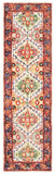 Trace 524 Transitional Hand Tufted 100% Wool Pile Rug Ivory / Red