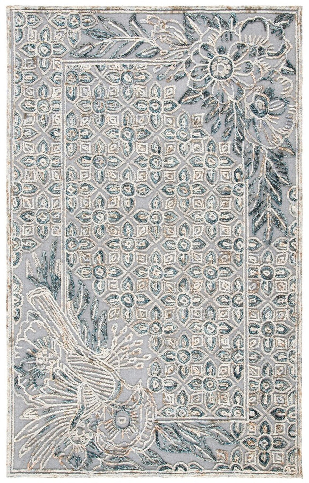 Safavieh Trace 801 Hand Tufted 80% Wool and 20% Cotton Rug TRC801F-8