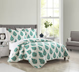 Chic Home Breana Bed In a Bag Quilt Set Green King