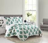 Chic Home Breana Quilt Set Green Queen