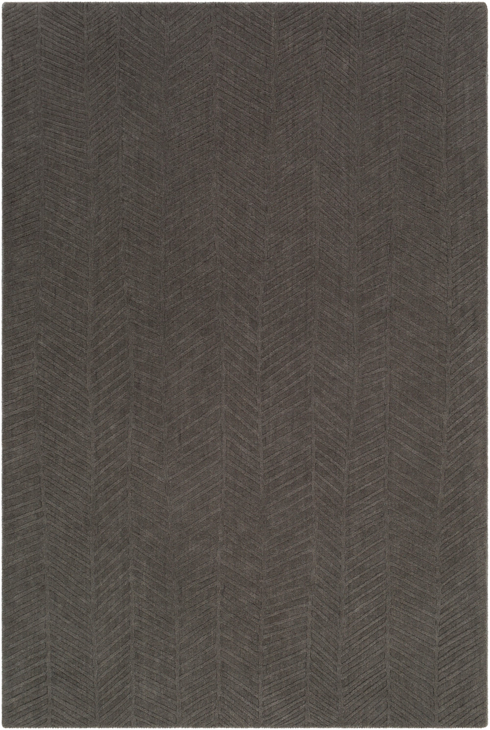 Taraash TRH-2304 Modern Wool Rug TRH2304-81012 Charcoal 100% Wool 8'10" x 12'