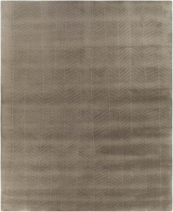 Taraash TRH-2304 Modern Wool Rug TRH2304-810 Charcoal 100% Wool 8' x 10'