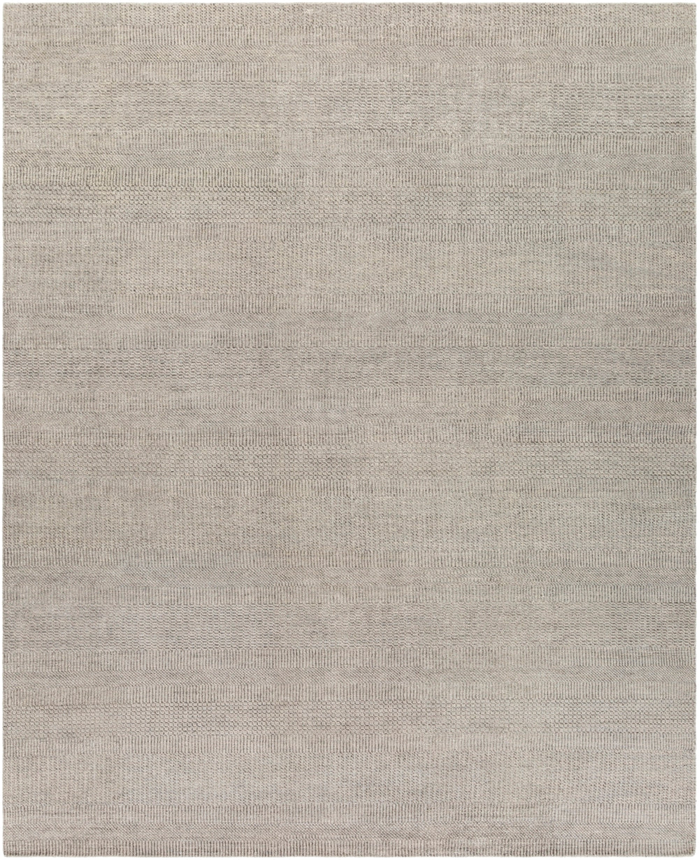 Tribeca TRI-2301 Modern Wool, Viscose Rug TRI2301-81012 Medium Gray, Charcoal, Light Gray 70% Wool, 30% Viscose 8'10" x 12'