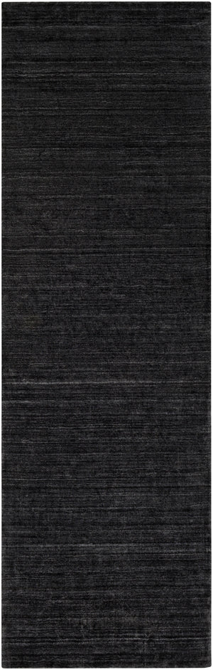 Torino TRN-2300 Modern Wool, Cotton, Viscose Rug TRN2300-268 Charcoal, Light Gray 60% Wool, 20% Cotton, 20% Viscose 2'6" x 8'