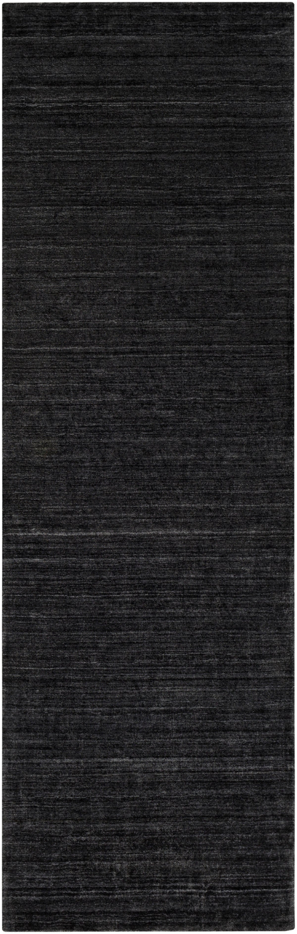 Torino TRN-2300 Modern Wool, Cotton, Viscose Rug TRN2300-268 Charcoal, Light Gray 60% Wool, 20% Cotton, 20% Viscose 2'6" x 8'