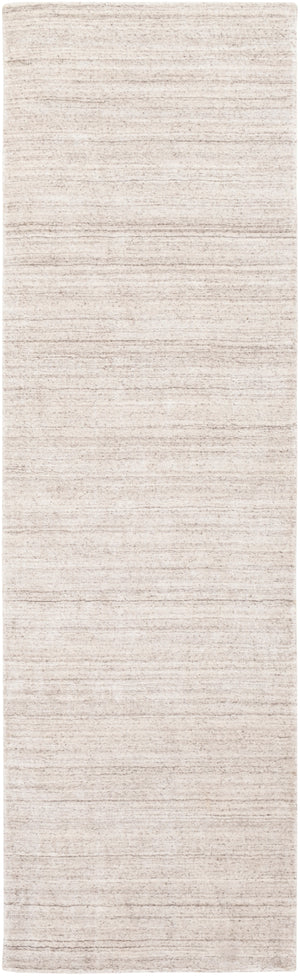 Torino TRN-2301 Modern Wool, Cotton, Viscose Rug TRN2301-268 White, Medium Gray 60% Wool, 20% Cotton, 20% Viscose 2'6" x 8'