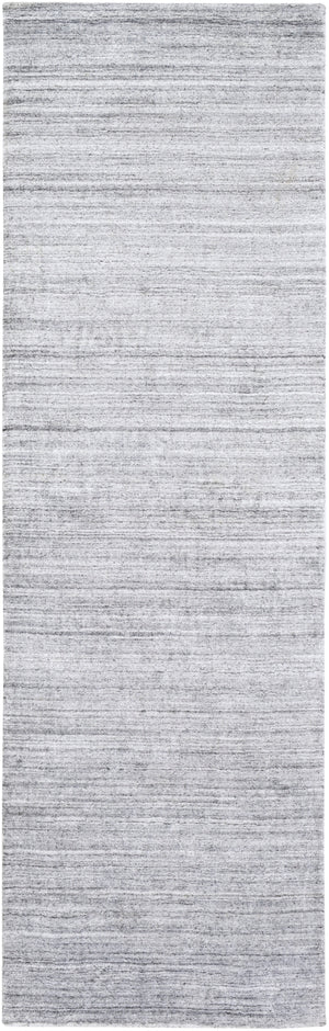 Torino TRN-2302 Modern Wool, Cotton, Viscose Rug TRN2302-268 Silver Gray, Medium Gray 60% Wool, 20% Cotton, 20% Viscose 2'6" x 8'