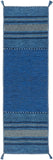 Trenza TRZ-3003 Global Cotton, Chenille-Cotton Rug TRZ3003-268 Navy, Dark Blue, Pale Blue, Black 95% Cotton, 5% Chenille-Cotton 2'6" x 8'