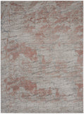 Nourison Rustic Textures RUS15 Painterly Machine Made Power-loomed Indoor Area Rug Light Grey/Rust 7'10" x 10'6" 99446799401