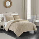 Ryland Beige Twin 2pc Comforter Set