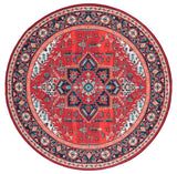 Safavieh Tucson 101 M/W S/R Power Loomed Traditional Rug Red / Blue 9' x 12'
