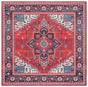 Safavieh Tucson 101 M/W S/R Power Loomed 100% Polyester Pile Traditional Rug TSN101Q-4SQ