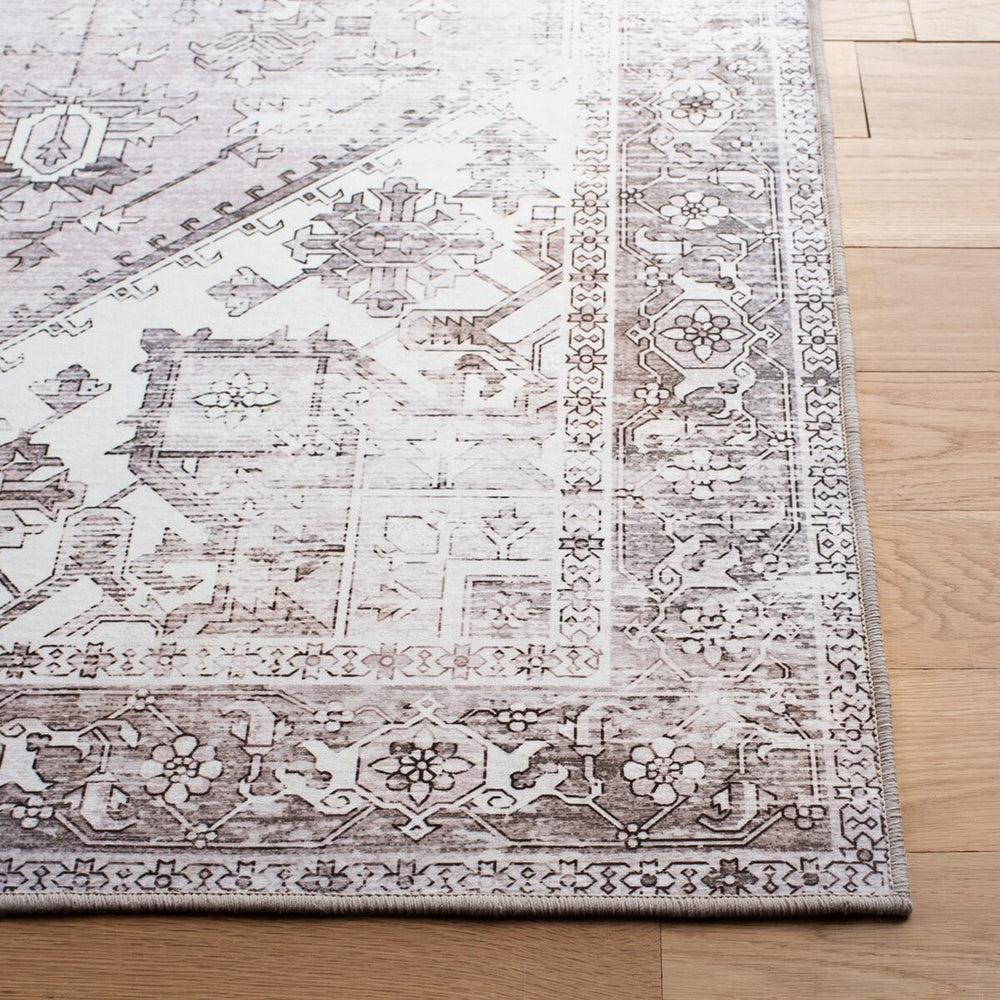 Safavieh Tucson 102 M/W S/R Power Loomed Traditional Rug Beige / Grey 7' x 7' Square