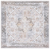 Safavieh Tucson 102 M/W S/R Power Loomed Traditional Rug Beige / Grey 7' x 7' Square