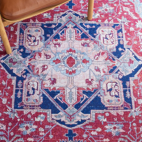 Safavieh Tucson 108 M/W S/R Power Loomed 100% Polyester Pile Traditional Rug TSN108Q-5SQ