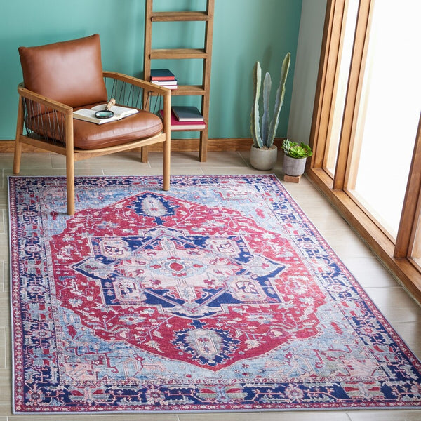 Safavieh Tucson 108 M/W S/R Power Loomed 100% Polyester Pile Traditional Rug TSN108Q-5SQ