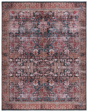 Safavieh Tucson 114 M/W S/R Power Loomed Traditional Rug Rust / Green 8' x 8' Square