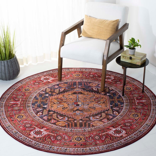 Safavieh Tucson 127 M/W S/R Power Loomed 100% Polyester Pile Traditional Rug TSN127N-9