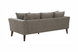 Porter Designs Percy Soft Microfiber Contemporary Sofa Gray 01-33C-01-5310