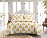 Chic Home Breana Bed In a Bag Quilt Set Yellow Twin