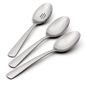 Aptitude Everyday Flatware Serving Spoons, Set of 6